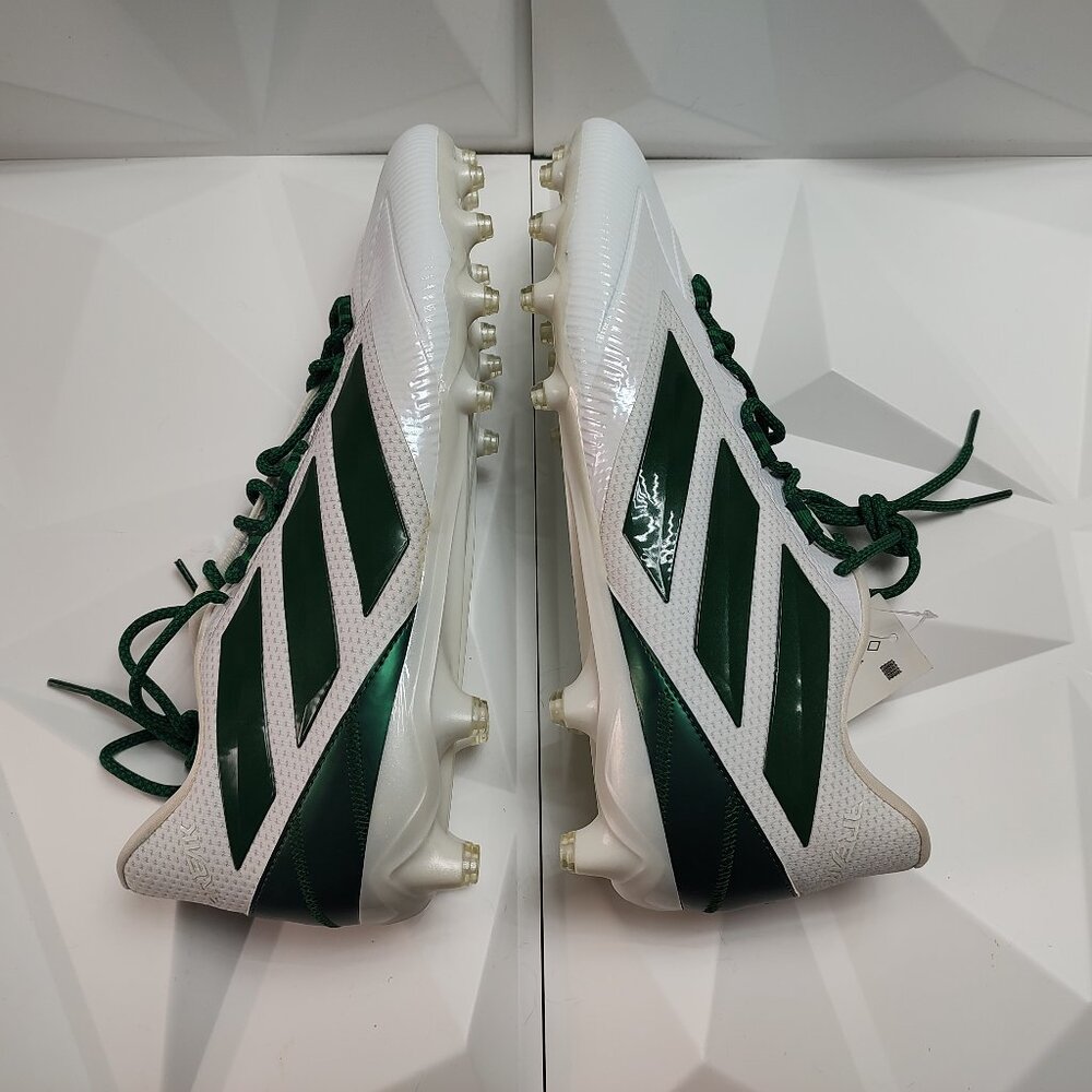 Adidas Mens Football Cleats 17 White Green Shoe Lacrosse Freak Carbon Low - Picture 4 of 14